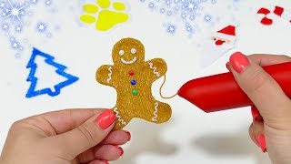 9 ИДЕЙ НОВОГОДНИХ ИГРУШЕК НА ЁЛКУ | DIY 3D РУЧКА ЛАЙФХАКИ | КАК СДЕЛАТЬ ДОМА СВОИМИ РУКАМИ
