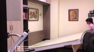 Giường thông minh kết hợp tủ quần áo