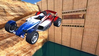 ULTIMATE FLYING CANYON STUNTS! (Trackmania Turbo #1)
