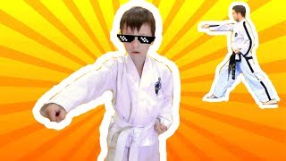 Чон-Джи Туль повторяем за Черным поясом! Готовлюсь сдать на желтый пояс Тхэквондо ITF