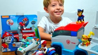 Щенячий патруль на русском Игрушка Маршал и пожарная машина Плэй До POW PATROL Toys PLay-Doh