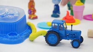 Поиграйка с Катей - Развивающее видео для детей лепим из пластилина Плей до и готовим