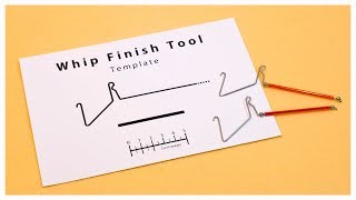 Template for making a Whip Finish Tool / ウィップフィニッシャーの自作用テンプレート