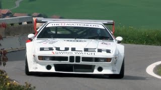 EPIC BMW M1 Procar, two of this Monsters at Swiss Hillclimb Gurnigel 2015.