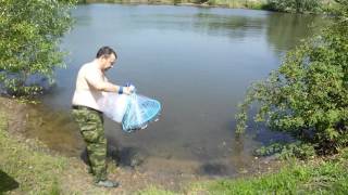Кастинговая сеть с большим кольцом (фрисби)