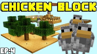 [MCPE Chicken Block] Ep:4 - Cobblestone Chickens! Minecraft Bedrock Edition