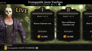Mortal Kombat Mobile Live Stream. Unstoppable Jason Challenge Grind and Update Discussion.