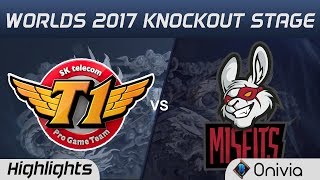 SKT vs MSF   Highlights Game 4   World Championship 2017 Knockout Stage SK Telecom T1 vs Misfits Gam