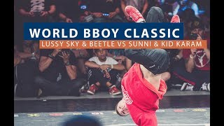 Lussy Sky & Beetle vs Sunni & Kid Karam | SEMI FINAL | WORLD BBOY CLASSIC 2018