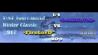 C&C Generals Zero Hour [Tournament Winter Classic 2017-18] - -FireLorD^ vs -DoMiNaToR- [1/4] BO 9