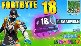 Fortnite Fortbyte 18 ?️ Mega Mall & Dusty Divot | Alle Fortbyte Orte Season 9 Utopia Skin Deutsch