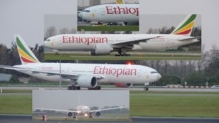 Ethiopian Airlines Boeing 777 TakeOff Dublin Airport