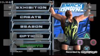 PlayStation2 PS2 Android Emulator Play! v0.30 WWE SmackDown! Here Comes the Pain Game Play