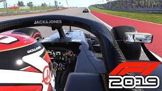 F1 2019 EXCLUSIVE Gameplay - Race in USA with Kevin Magnussen (F1 2019 Haas)