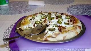 PIZZA MEXICANA CON CHORIZO FRIJOLES Y JALAPENOS PASO A PASO