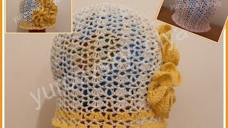 0  Как связать простую ажурную шапочку, образец