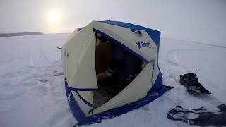 Обзор зимней палатки POLAR BIRD 4T LONG и печки Берег "Экономка" Мини.