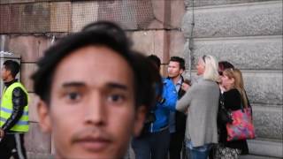 Journalist attackeras på Mynttorget