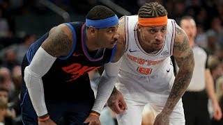 Carmelo Anthony Returns to New York! Beasley 30 Points! 2017-18 Season