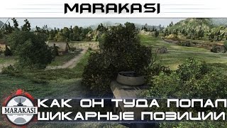 Как он туда попал? Шикарные позиции World of Tanks