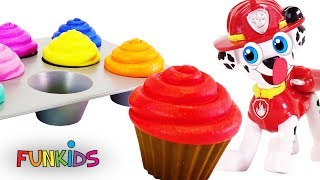 Learn Colors with Paw Patrol Cupcakes Sprinkles & Icing