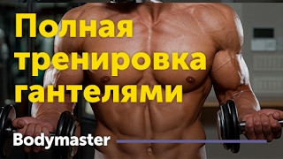 Полная тренировка тела гантелями