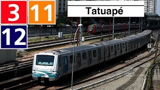 Metrô SP e CPTM | Trens na estação Tatuapé