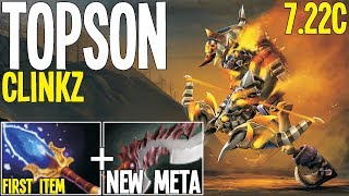 TOPSON Clinkz New Meta Scepter + Abyssal Blade 7.22C | Dota 2 Pro Gameplay