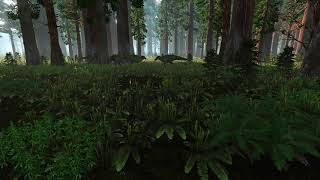 Late Cretaceous Ambience | Dinosaur Herds | Giant Sequoia Forest