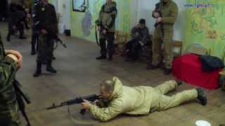 Боевая акробатика перекат / Смена позиции перекатом в изготовке для стрельбы лежа