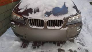 Замена стекла на фаре BMW X3 F25. Процесс снятия бампера.