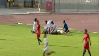الهدف الاول لفريق ت .بنى سويف و ينتهى الشوط الاول بتعادل الفريقين