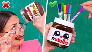 12 DIY Kawaii School Supplies / Back To School Life Hacks