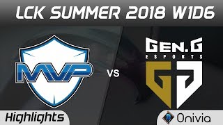 MVP vs GEN Highlights Game 1 LCK Summer 2018 W1D6 MVP vs Gen G Esports by Onivia