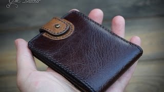 Работа с кожей. Тестируем финиш от Kenda Farben. Кошелёк своими руками.