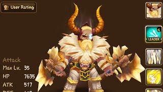 Summoners War - Mimirr (light barbaric king) damage test