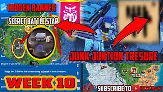 FORTNITE SEASON 8 WEEK 10 Challenges GUIDE! CHEAT SHEET /Treasure Map Junk Junction