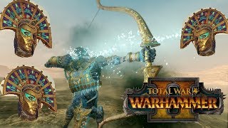Tomb Kings vs Dark Elves | KHALIDA MISSILE BUILD - Total War Warhammer 2