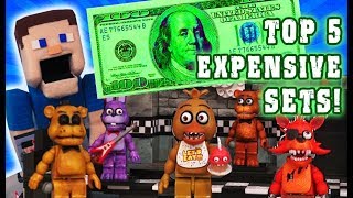 Five Nights at Freddy's TOP 5 Expensive Mcfarlane Toys Construction Fnaf Sets!