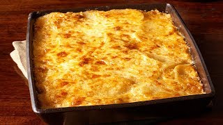 Запеченный картофель со сливками и сыром. Домашний рецепт
