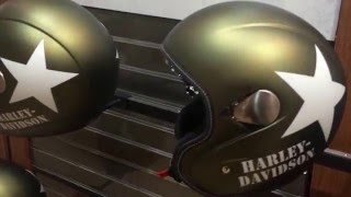 Новый шлем Military Retro Harley-Davidson - 3/4 helmet