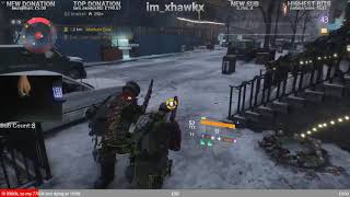 37 KILL SOLO MANHUNT - stream highlight #1 (the division 1.8.3)
