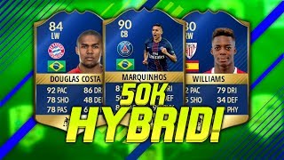 FIFA 17 OVERPOWERED 50K HYBRID SQUAD BUILDER!(FT. TOTS MARQUINHOS!)