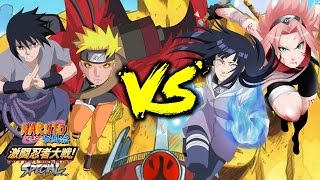 Naruto Shippuden Gekitou Ninja Taisen Special - Naruto & Sasuke vs Hinata & Sakura