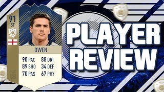 FIFA 18 - PRIME ICON 91 RATED MICHAEL OWEN PLAYER REVIEW!!! FIFA 18 ULTIMATE TEAM PLAYER REVIEW!!!
