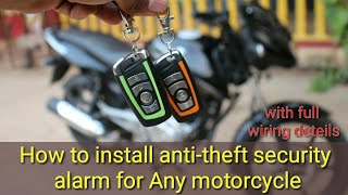 anti theft alarm installation