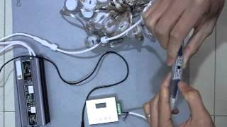 24V DMX512 Pixel LED module setting and testing