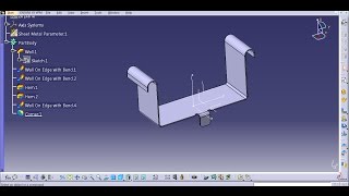GENERATIVE SHEET METAL DESIGN CATIA I ASSIGNMENT 1 I  PART-1