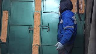 пена polinor утепление ворот в гараже