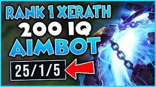 #1 XERATH WORLD LITERAL AIM-BOT SCRIPTING (ACTUAL 1V9 GAME) - League of Legends
